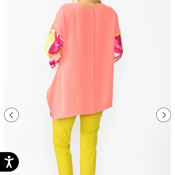 Colorful Abstract Women's Top - Picture 5 of 7